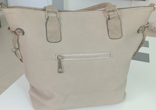 Bolso beige grande