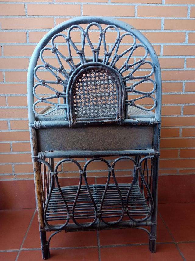 Mesita bambú vintage 