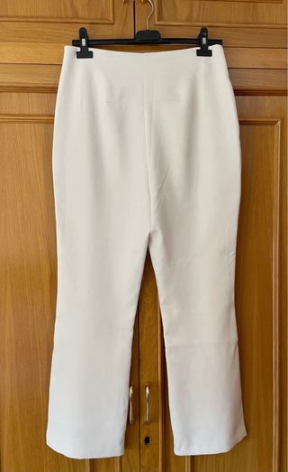 Pantalones anchos beige