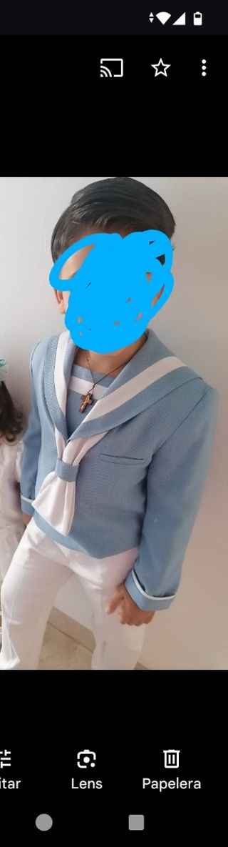 Traje comunión niño azul marino