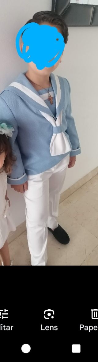 Traje comunión niño azul marino
