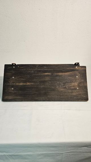 Mensola vintage nera in legno