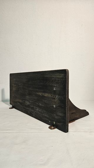 Mensola vintage nera in legno