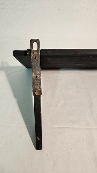 Mensola vintage nera in legno