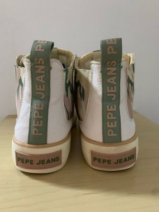 Pepe Jeans - zapatillas altas blancas