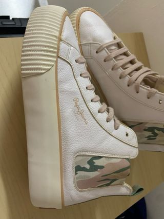 Pepe Jeans - zapatillas altas blancas