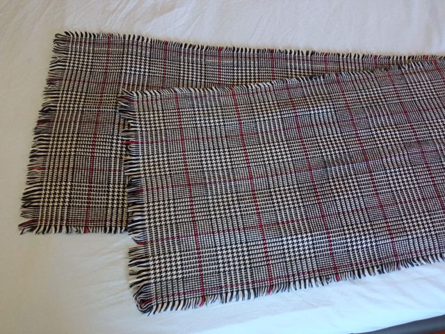 Sciarpa a quadri pieghevole