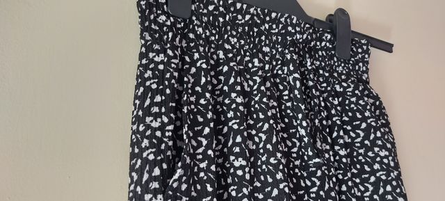 Pantalón culotte Niña Blanco-Negro