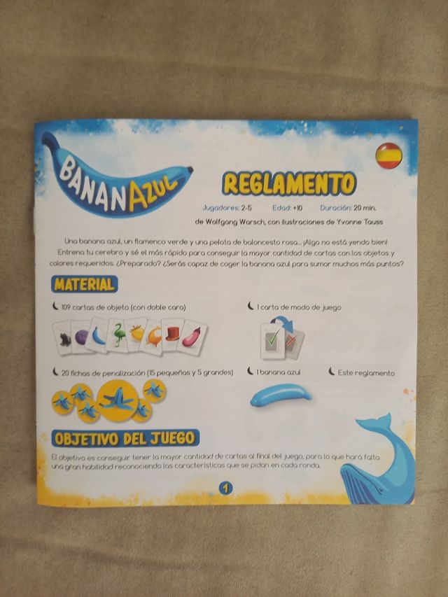 Perfecto Estado Banana Azul Juego De Mesa Mercurio