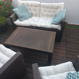 Conjunto terraza/jardín - Sillones y mesa