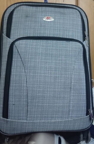 Maleta tela Easy trip de 4 ruedas - gris y Negra