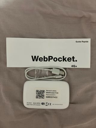 WebPocket Modem 4G+ Wi-Fi portatile