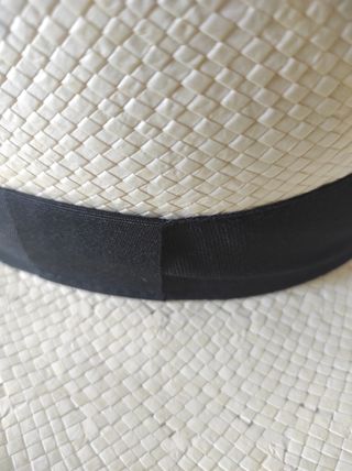 Sombrero Panamá Beige banda Negra