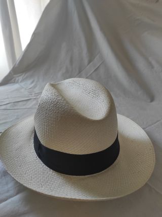 Sombrero Panamá Beige banda Negra