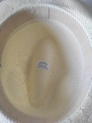 Sombrero Panamá Beige banda Negra