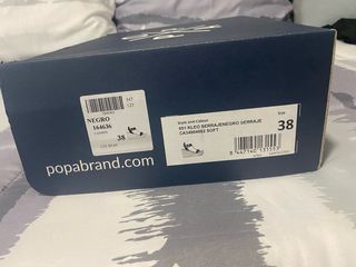 Sandalias cuña POP negras, talla 38