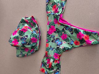 Bikini Flores - Verde & Rosa