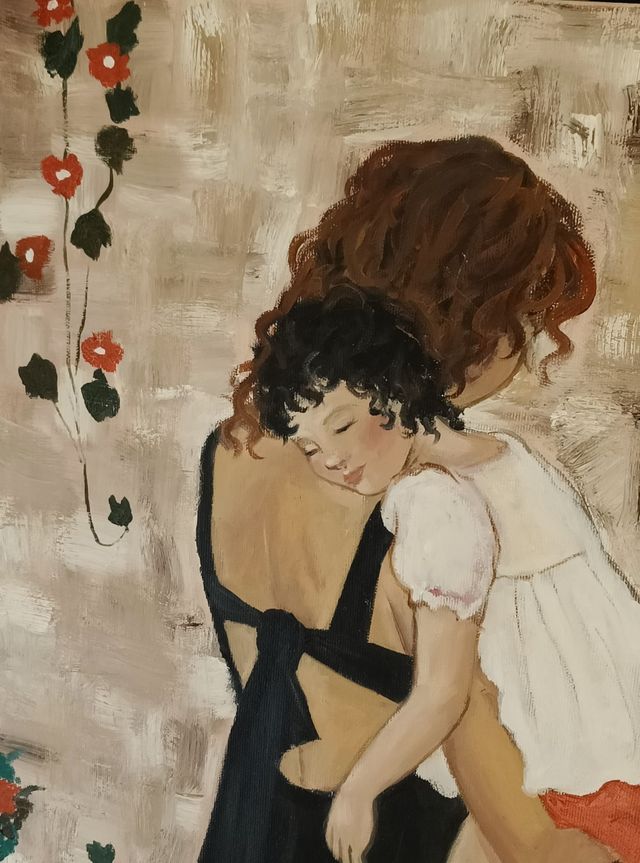 Cuadro Maternidad al óleo