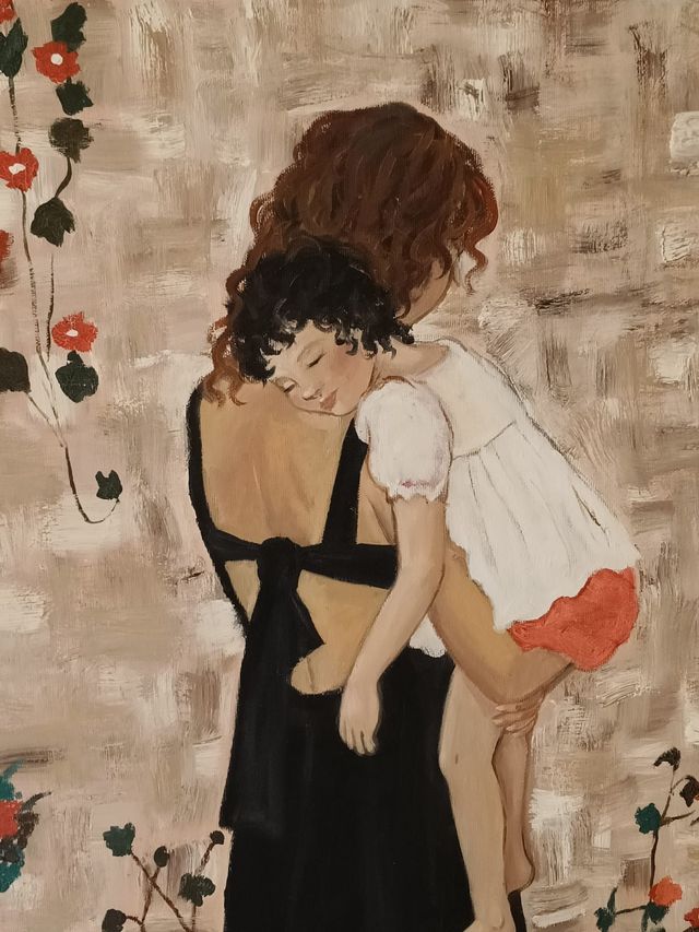 Cuadro Maternidad al óleo