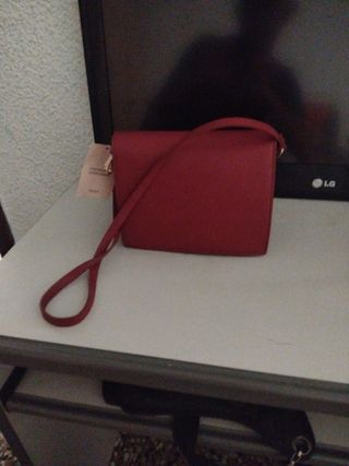 Bolso bandolera  rojo