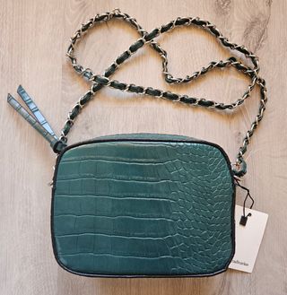 Borsa a tracolla verde Stradivarius