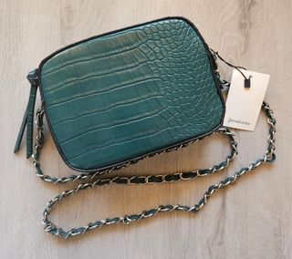 Borsa a tracolla verde Stradivarius