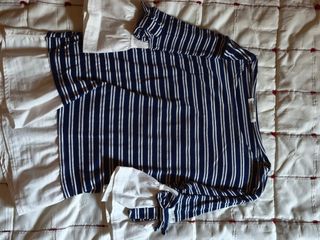 Blusa rayas azul marino-blanco