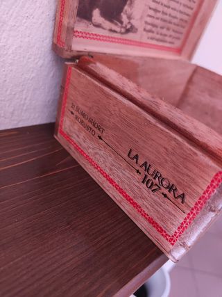Scatola portasigari in legno 
