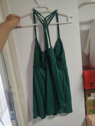 Camiseta tirantes verde