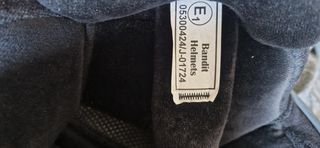 Casco moto jet Bandit negro mate