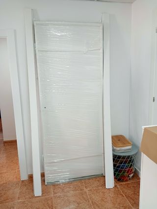 Puerta blanca monoblock nueva