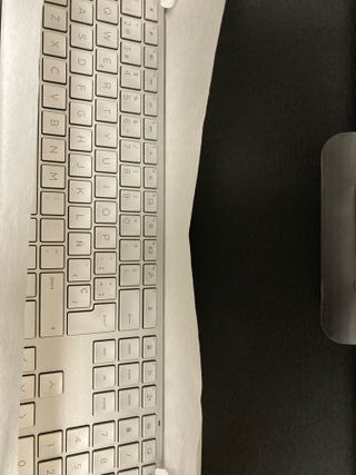 Teclado HP 970 inalámbrico - Plata