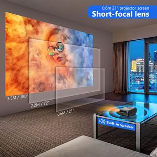 Proyector TV -HORLAT Q2 5G/2.4G 9000L HD 720P 8M