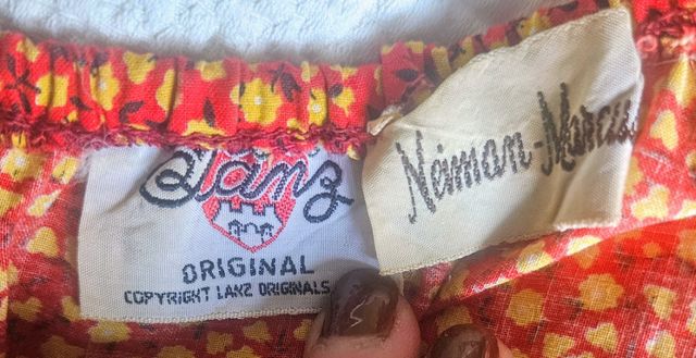 Vestido vintage Lamz Neiman Marcus largo pradera