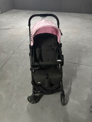 Silla paseo bebé ligera rosa