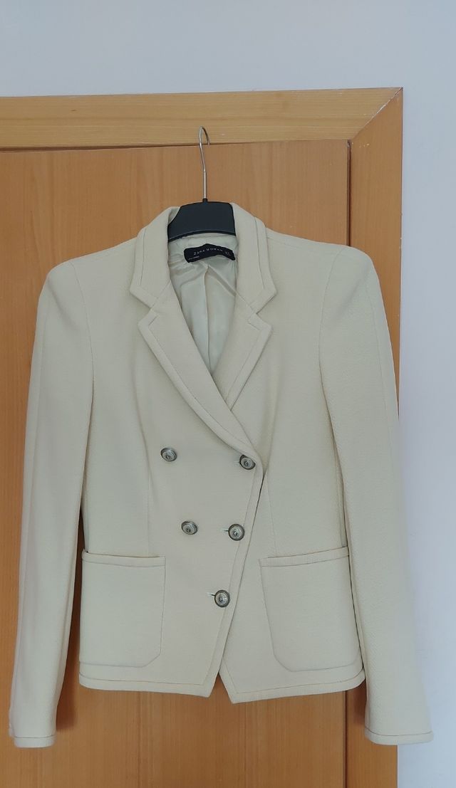 Blazer- Americana Zara Woman - beige/crudo mujer