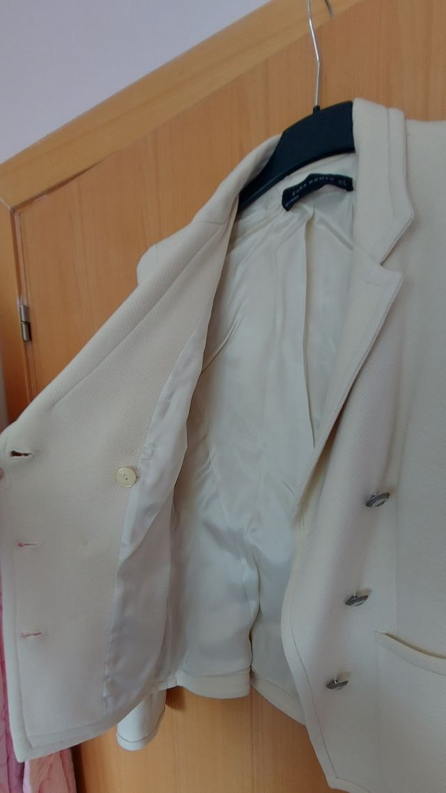 Blazer- Americana Zara Woman - beige/crudo mujer