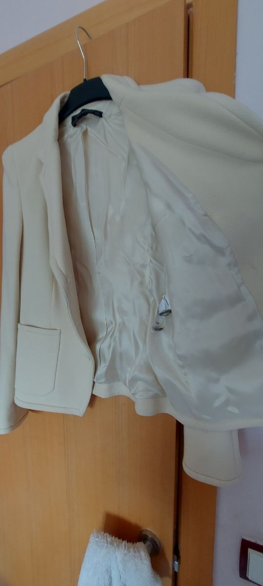 Blazer- Americana Zara Woman - beige/crudo mujer