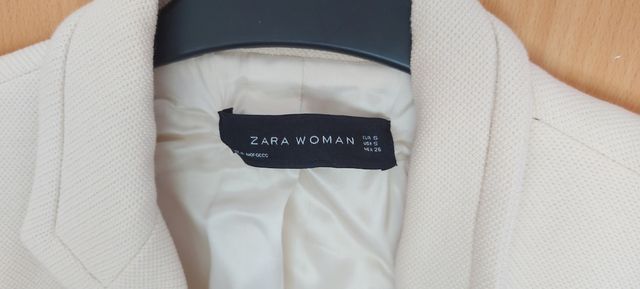 Blazer- Americana Zara Woman - beige/crudo mujer