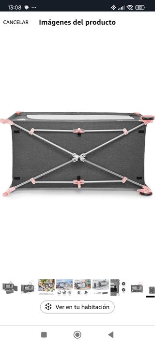 Cuna viaje Kinderkraft - Rosa