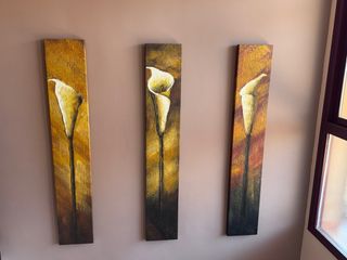 3 Cuadros decorativos - Flores