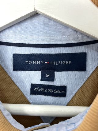 Polo Tommy Hilfiger Beige Retro Oversize Y2K