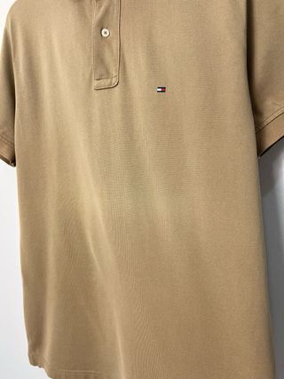 Polo Tommy Hilfiger Beige Retro Oversize Y2K