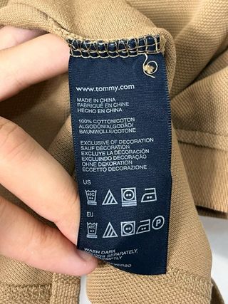 Polo Tommy Hilfiger Beige Retro Oversize Y2K