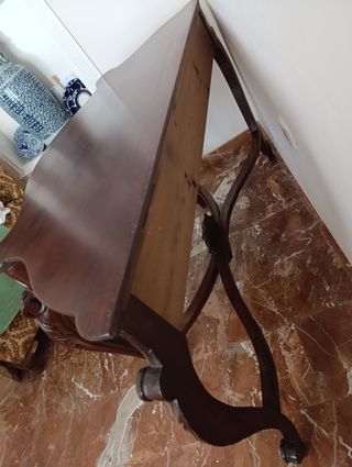 Consola Caoba maciza antigua