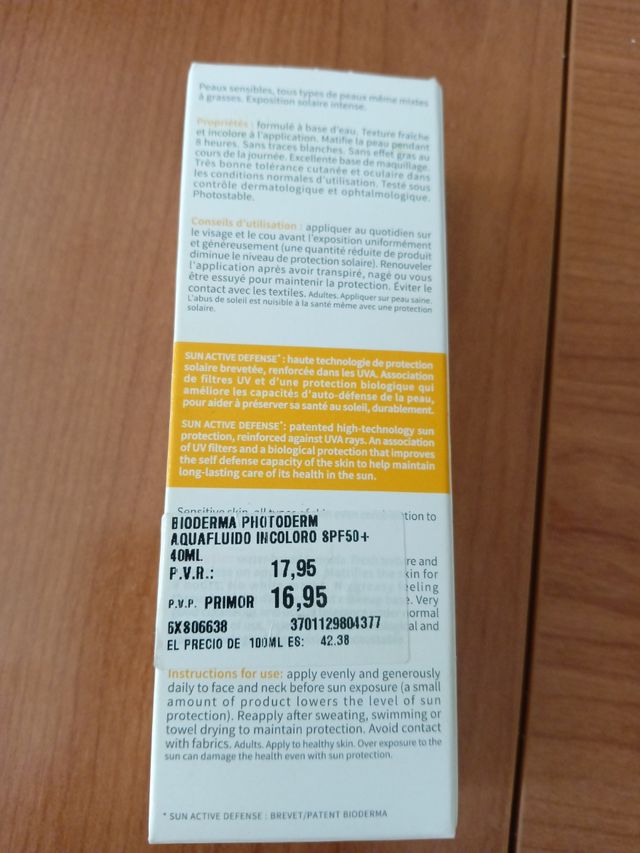 Protección solar photoderm