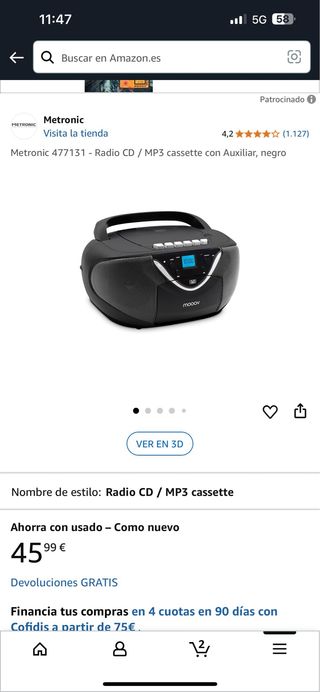 Radio CD Metronic 477131 MP3