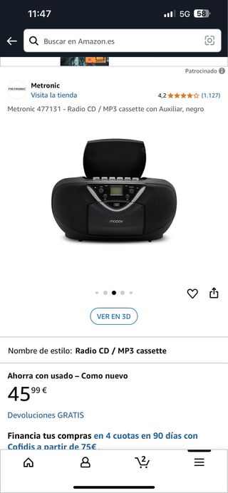 Radio CD Metronic 477131 MP3