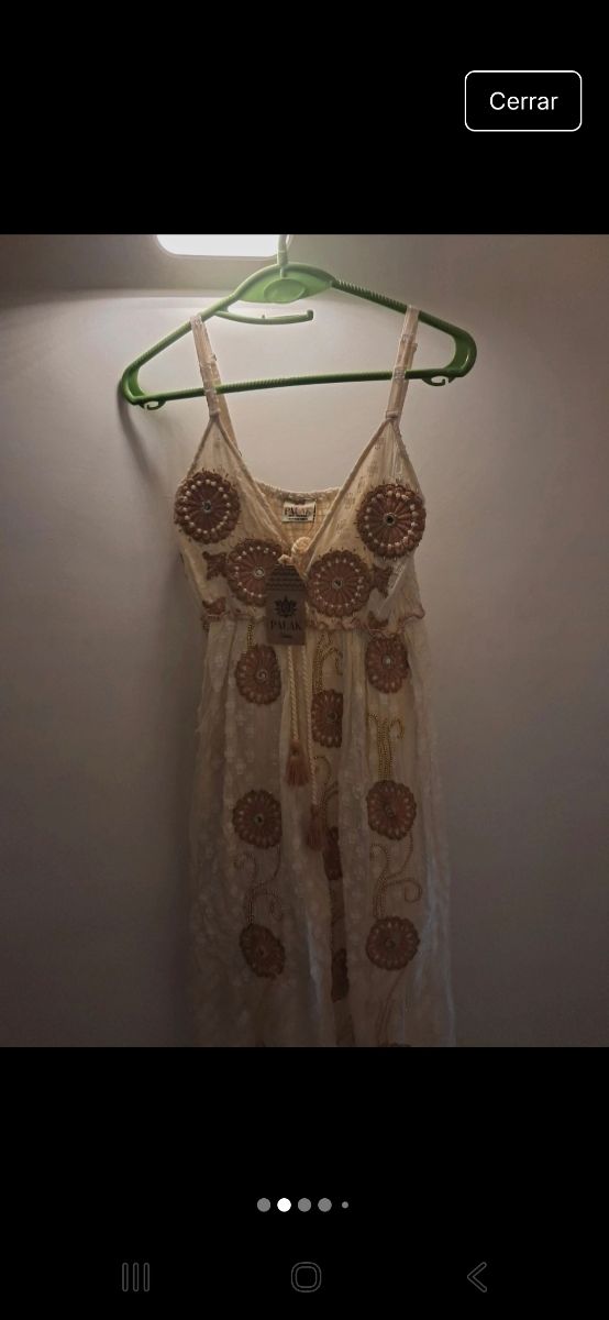 Vestido boho PALAK beige