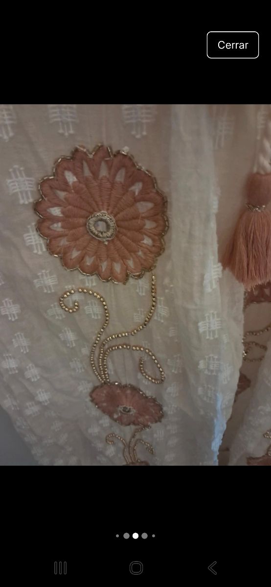 Vestido boho PALAK beige